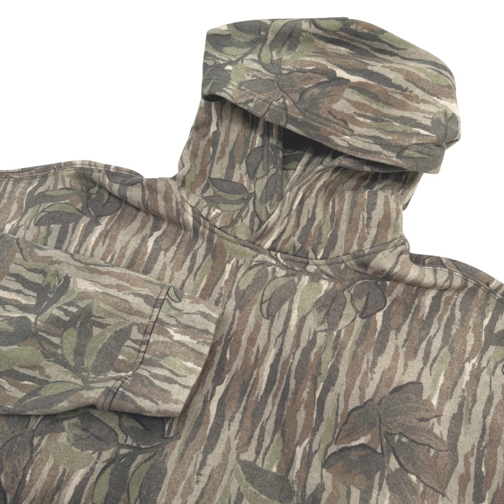 Hollister Boxy Fit Hoodie Sweatshirt Mens XL Woodland Camo Fleece Streetwear